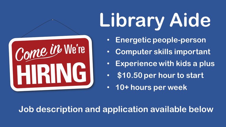help wanted aide fall 2019 for website