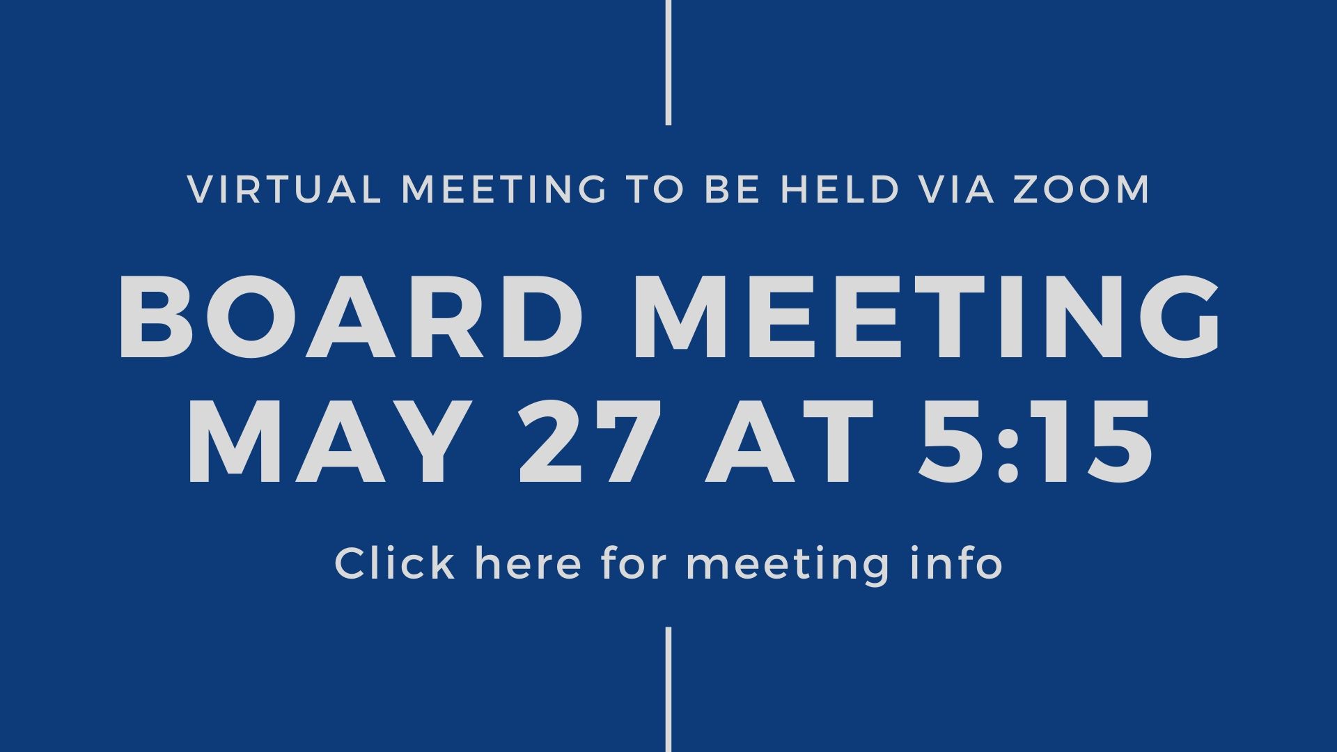 Board Meeting May 27