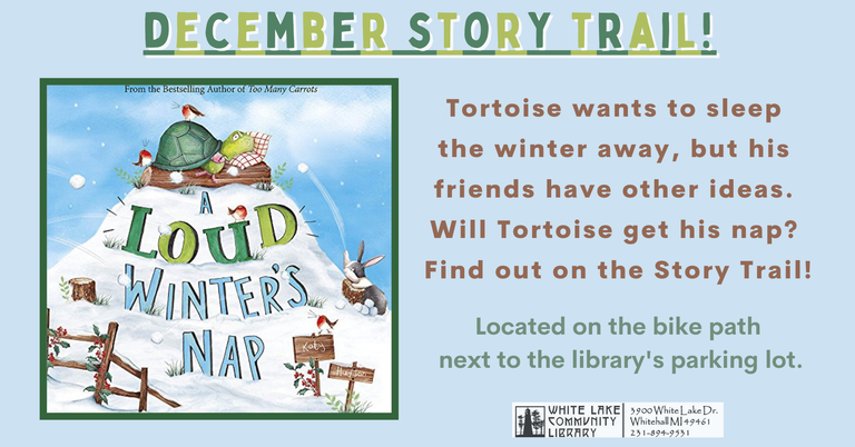 An image showing the cover of the December 2022 Story Trail book, A Loud Winter's Nap