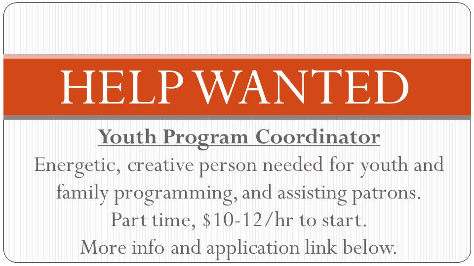 help wanted youth program coordinator for employment page dec 2018