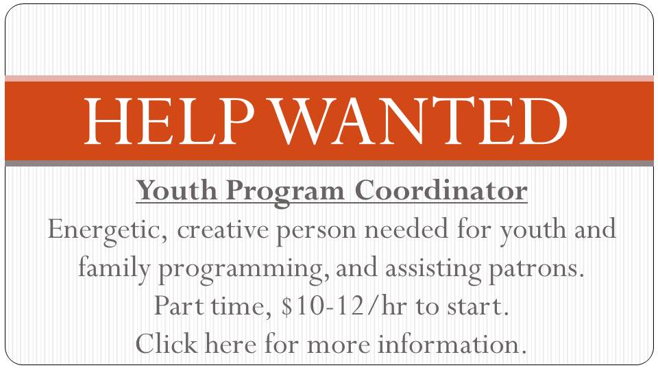 help wanted youth program coordinator for home page dec 2018
