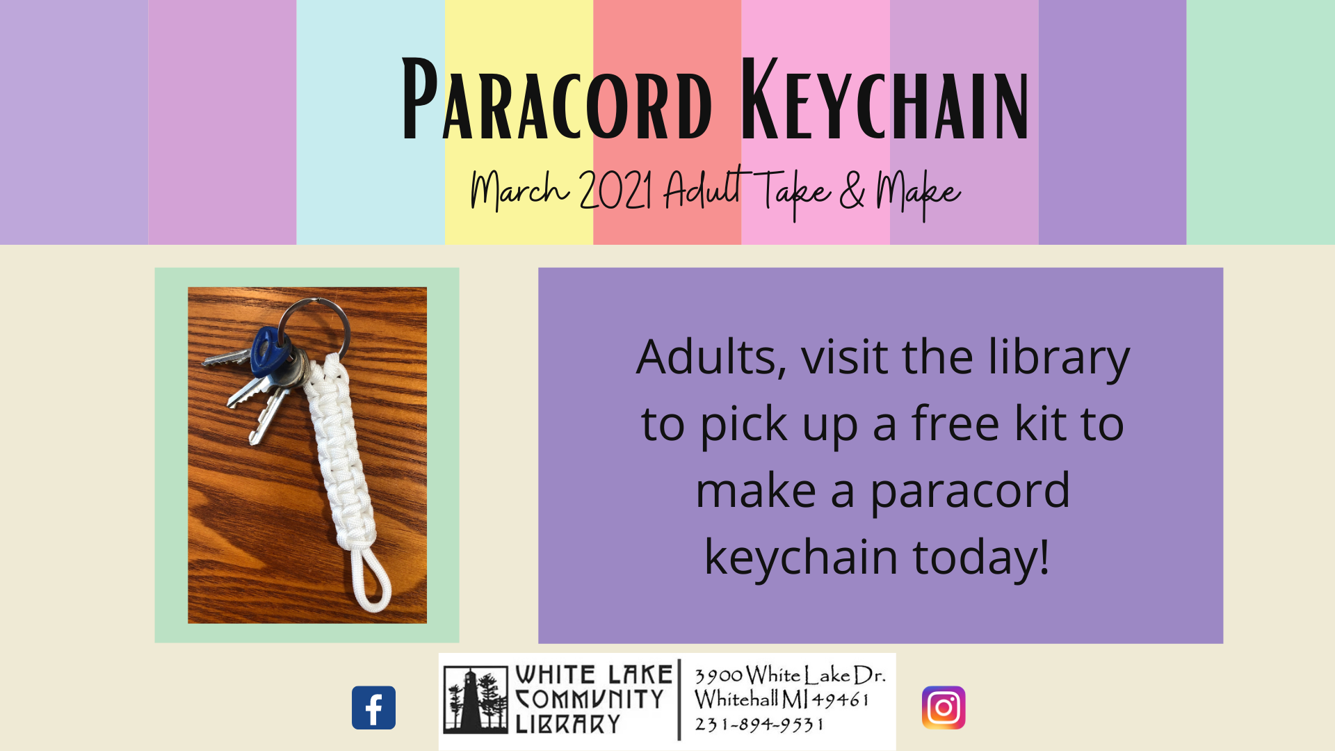 Paracord Keychain March 21