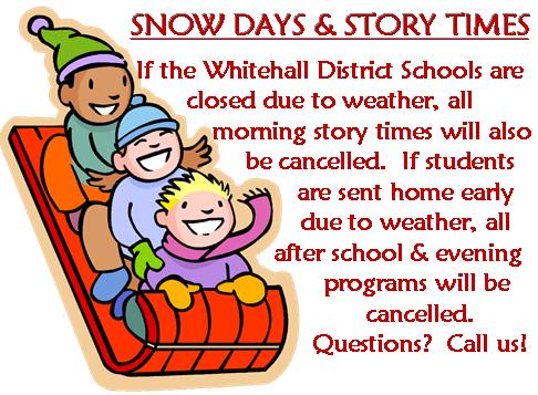 Snow days and story time 2015