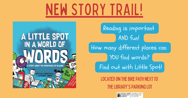 Little Spot in a World of Words is the new story trail at the library