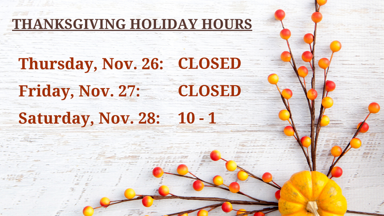 thanksgiving hours 2020